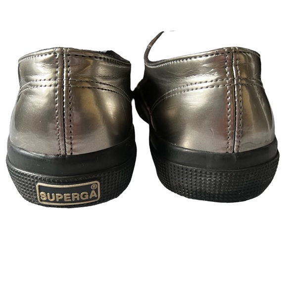 SUPERGA | Varnish Mirror Metallic Lace Up Shoes size 8 - Picture 7 of 7